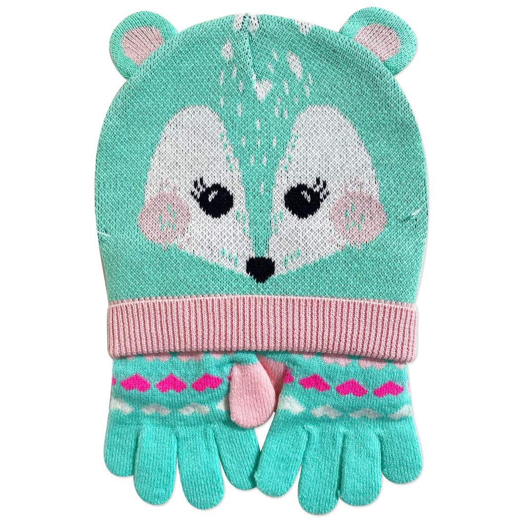 ZOOCCHINI - Toddler/Kids Winter Hat/Gloves Set - Fawn