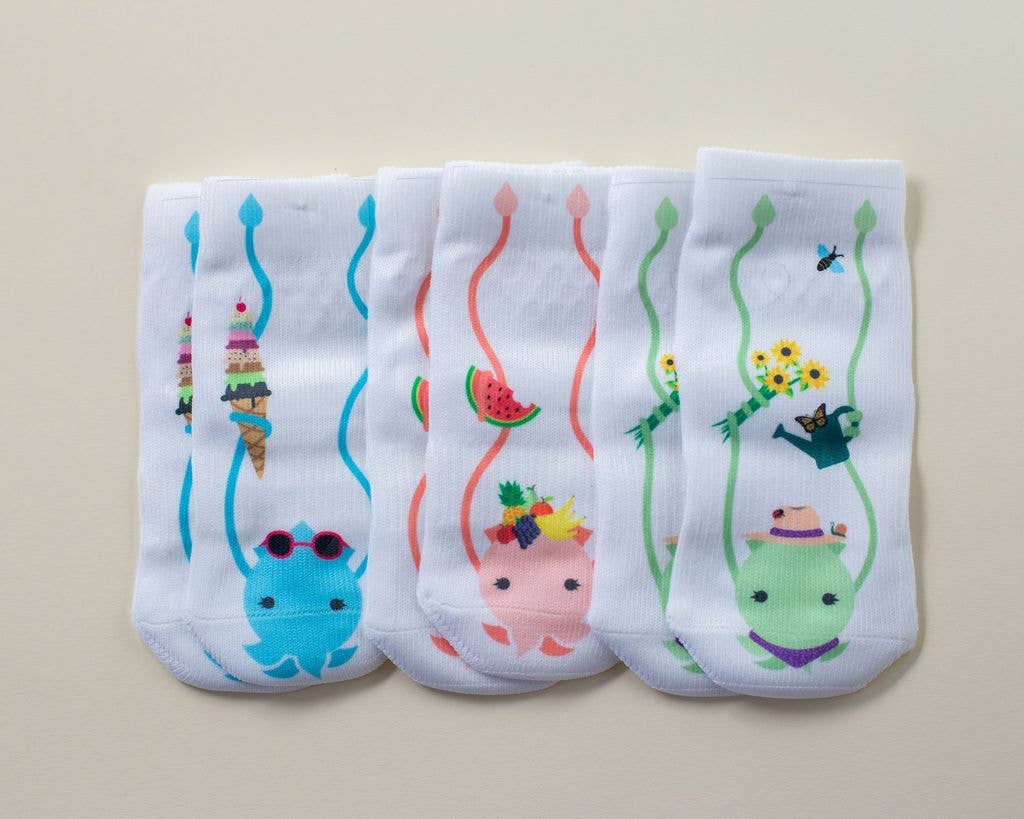 squid socks - Carmen Collection 6-12 MONTHS